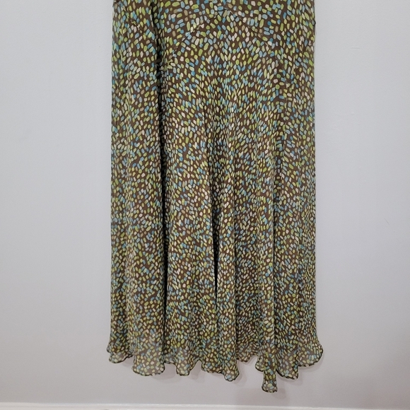 Talbots Vintage Pure Silk Midi/Maxi Dress Size 8 Fairycore Flowy Lightweight Y2K - Picture 5 of 13